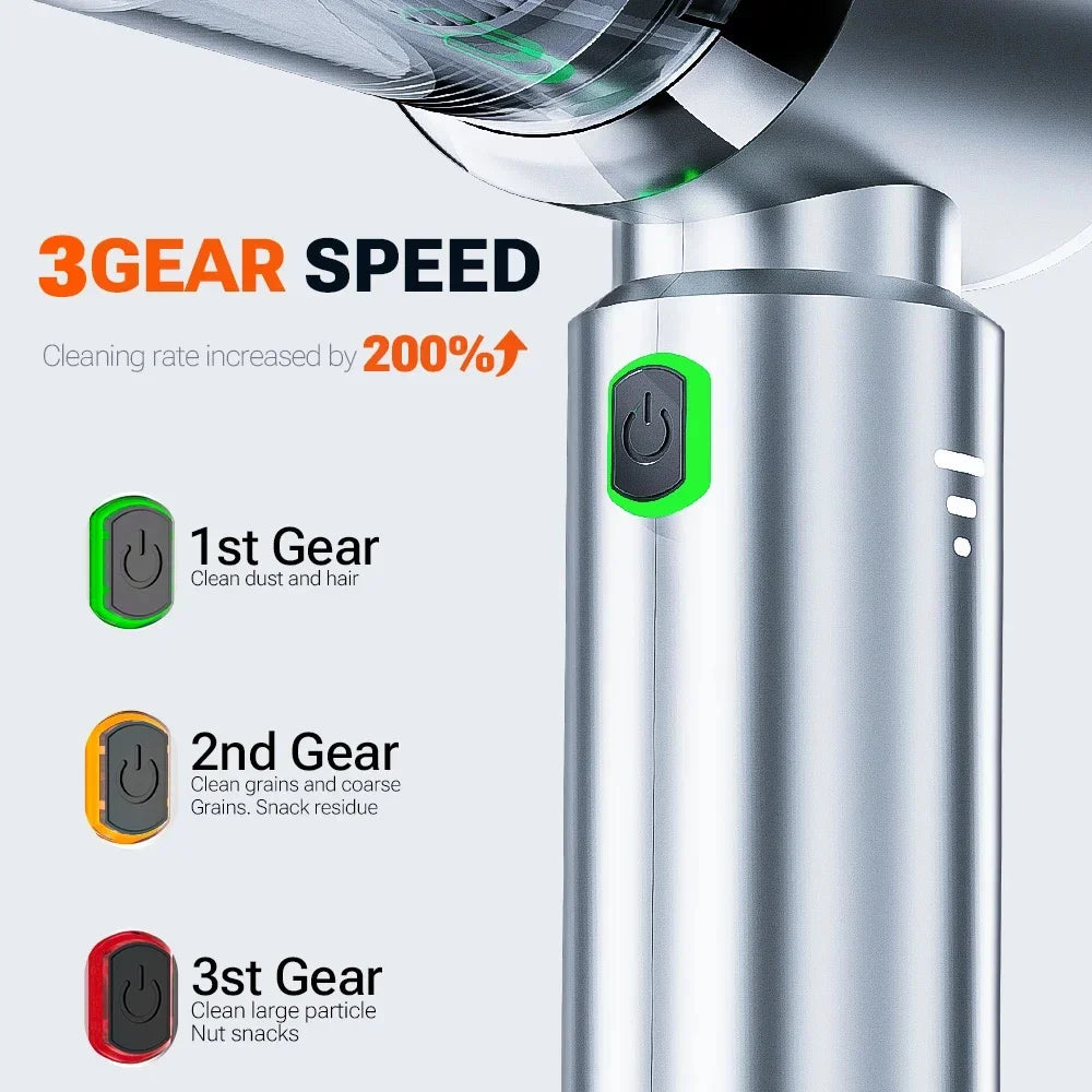 Youpin Car Vacuum Cleaner Strong Suction Cordless Wireless Cleaner Portable HandHeld Vacuum Cleaner Cleaning Machine New
