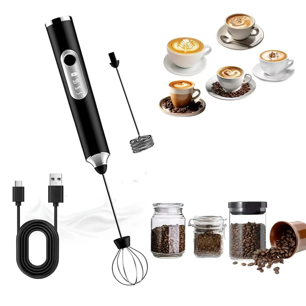 Small waist mixer, milk frother, egg beater, electric handheld portable milk, coffee, cream, butter mixer, essential for kitchen