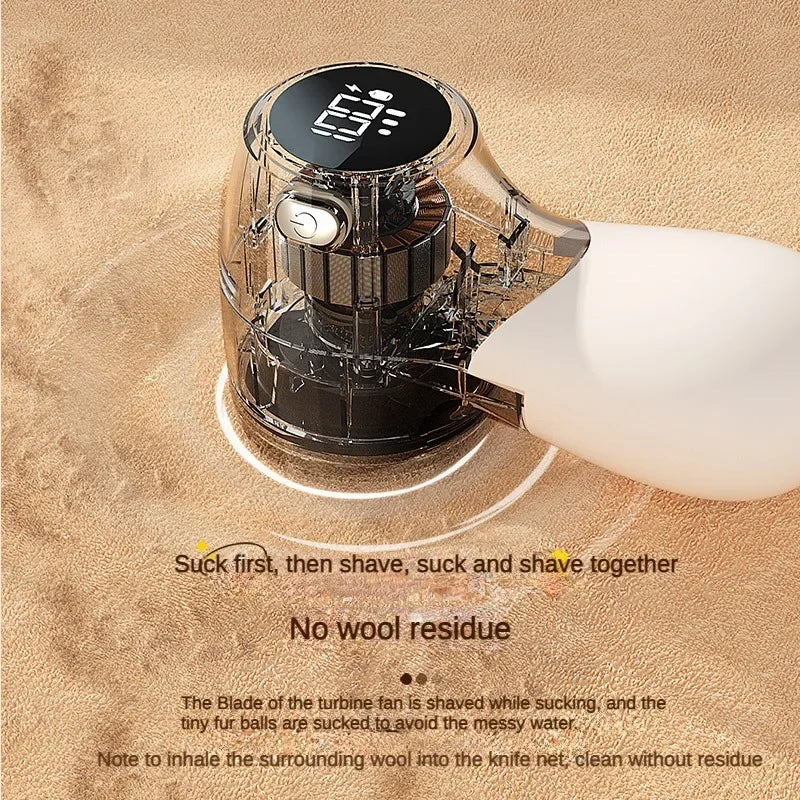 Electric Hair Remover LED Digital Display Portable USB Charging Brush Household Clothing Shaver Rechargeable Hair Ball Trimmer