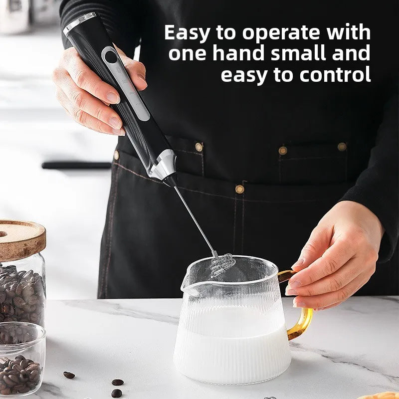 Small waist mixer, milk frother, egg beater, electric handheld portable milk, coffee, cream, butter mixer, essential for kitchen